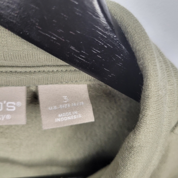 Chico's zenergy women's green zip-up sweater - Picture 7 of 10